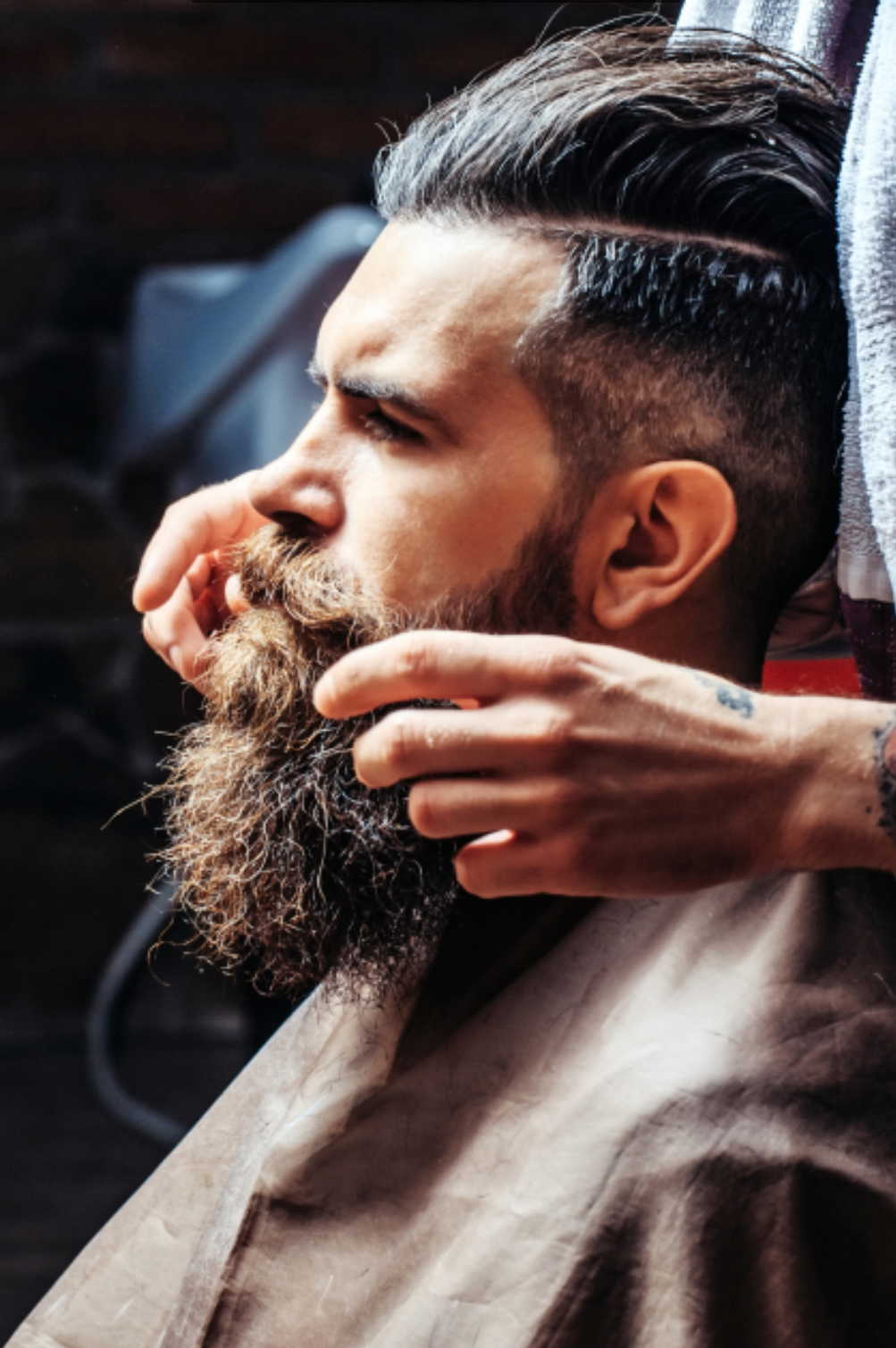 Fresh fade and beard grooming at Stone Street Barbershop